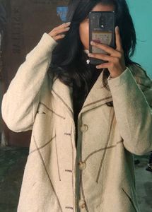 Baggy Beige&amp; Brown Coat