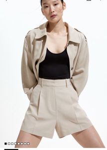H&M Tailored Beige Shorts