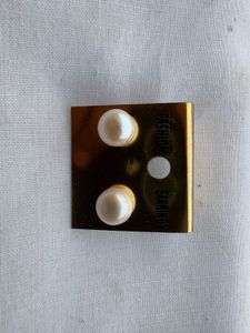 Real Pearl Stud Earrings
