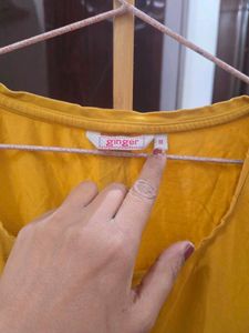 Yellow Casual T-Shirt