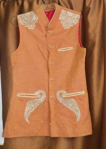 Kurta Pant With Sadri Hand Embroidery(lillon)