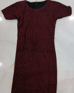 Burgundy Bodycon Dress