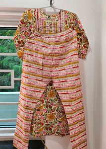 Floral Print Kurta Set