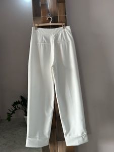 Zara High waisted White Pants