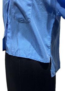 Blue Crop Shirt