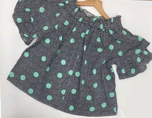 Patterned Off-Shoulder Top