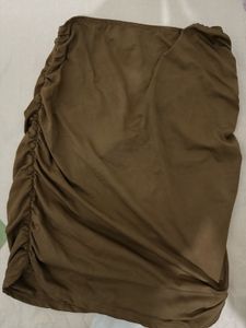 Brown Mini Skirt