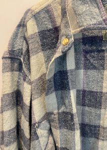 Vintage Blue Plaid Flannel