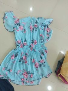 Blue Palazzos top set