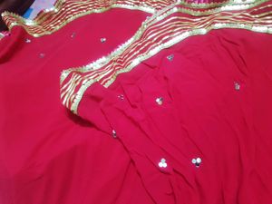 Beautiful Women Pink Heavy Mirror Gown Without Pot