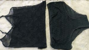 Lingerie Set Black Net