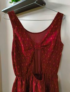Red Printed Dress