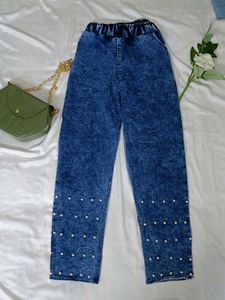 Straight Fit Denim Pants