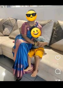 COMBO Blue N Green Complete Ready To Wear Saree