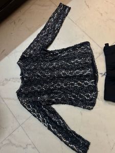Black Top &amp; Skirt Set