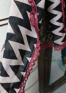 Patchwork Dress With Cotton Dupatta