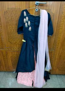 Embroidered Kurta with Dupatta Set