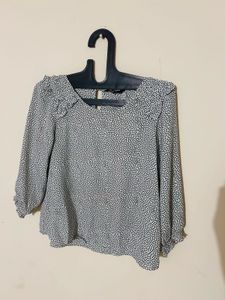 Fig Polka Dot Top