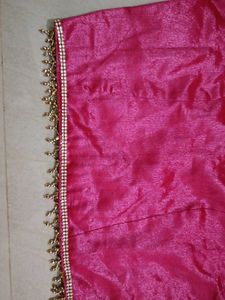 Pink saree/skirt Blouse