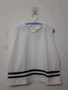 White Sleeveless Top