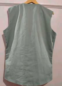 Celery Green Suit Pant With Waistcoat