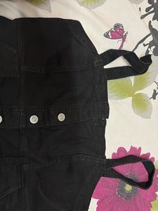 Button Down Pinafore Shaped Dress