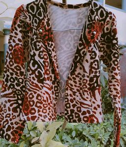 Animal Print Blazer