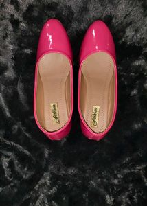 Pink Patent Leather Ballet Heels