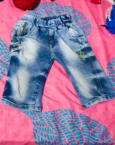 Denim Short For 7 To 8 Year Boys