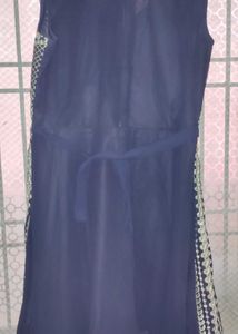 One Time Wear Navy Blue Designer Sharara For Girl