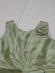 Green Party Dress(pistagreen)