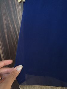 Dark Blue Georgette Saree