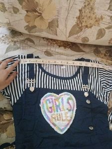 Navy Blue Top With Jeggings Combo