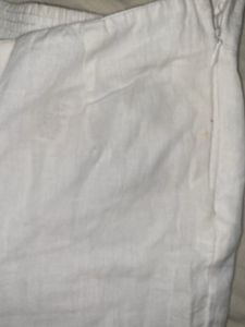 White Linen Pants - Size small Us-6