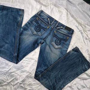 low waist /rise  Straight Fit denim /Y2K