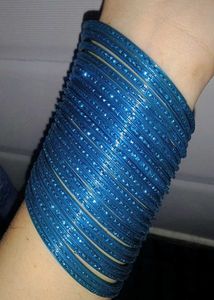 Blue Bangles Set, Size 2.4