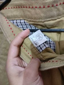 Khaki Straight Fit Pants