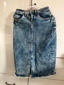 Pencil  Denim Skirt