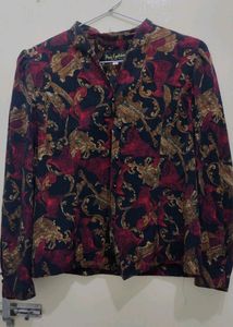 Korean Style Mini Printed Blazer