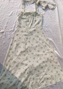 Brand New (Urbanic) Yellow A-line Floral Dress