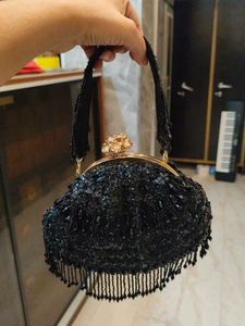 Black Partywear Batua Bag