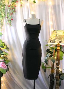 Classic Black Slip Dress