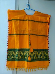 Orange & Green Kaftan Kurti & Dress