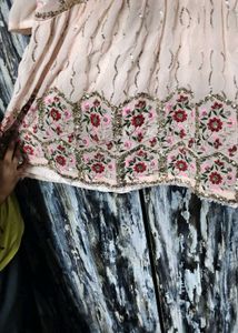 Sharara dress for women💗Cute Peach Party Dres