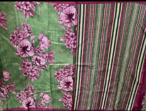 New Floral Saree Without Blouse