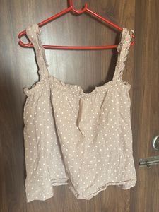 Polka Dot Sleeveless Top