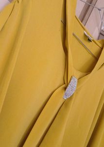 Loose Fitting Yellow Pakistani Style Top