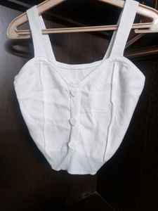 White Crop Top