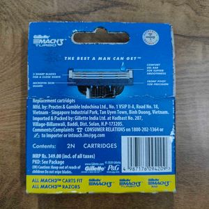 Gillette MACH3 Turbo - 2 Refill Blades