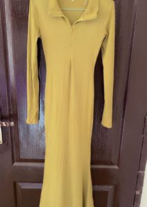 Stylish Green long bodycon dress